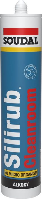 Soudal 300ml Silirub Cleanroom Wit
