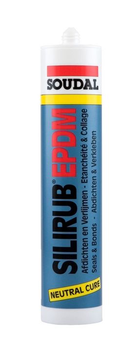 Soudal 112501   Silirub Epdm Zwart Koker 300ml