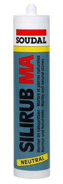 Soudal Silirub Ma(Marmer) 300ml Donker Grijs