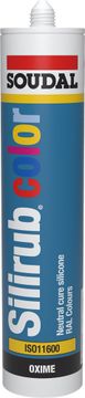 Soudal Silirub Color 300ml  Ral 7044 Zijdegrijs