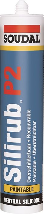 Soudal Silirub P2  Zwart 300ml