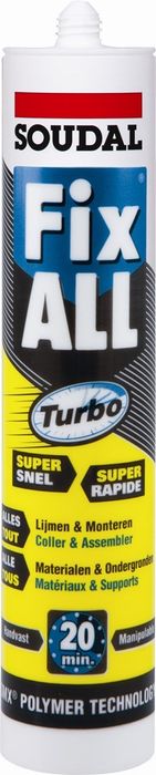 Soudal Fix All Turbo 290Ml Grijs Soudal Fix All Turbo 290Ml Grijs