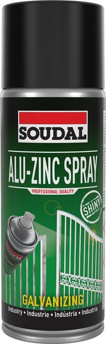 Soudal 400mL ALU Zinc Spray Shiny Soudal 400mL ALU Zinc Spray Shiny