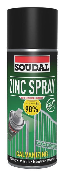 Soudal 400mL Zinc Spray Mat
