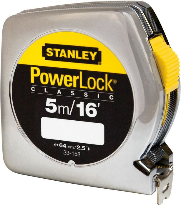 Stanley Rolbandmaat Powerlock 5M/16' - 19Mm Stanley Rolbandmaat Powerlock 5M/16' - 19Mm