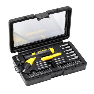 Stanley 38 Delige Pistoolgreep Ratel-Bit-Set