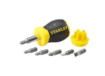 Stanley Multibit Stubby Schroevendraaier