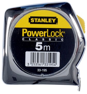 Stanley Rolbandmaat Powerlock 5M - 25Mm