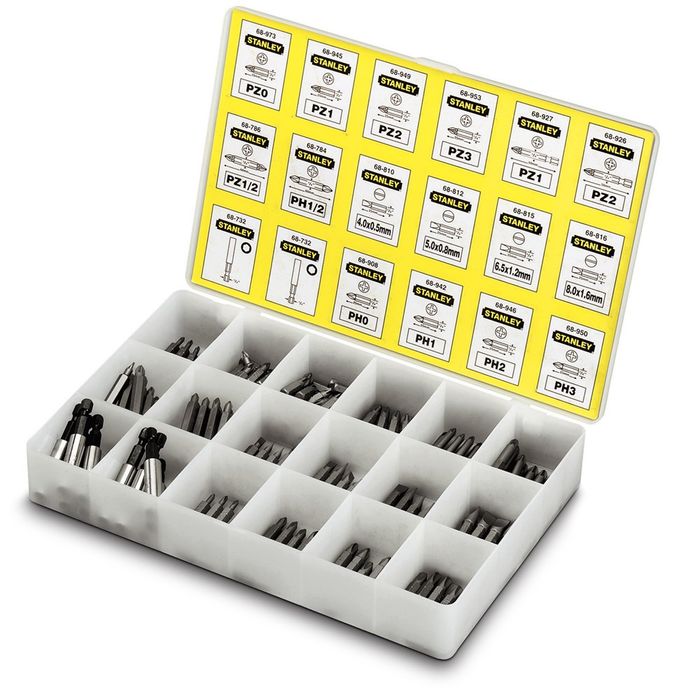 Stanley Assortiment Bits 200 Delig Stanley Assortiment Bits 200 Delig