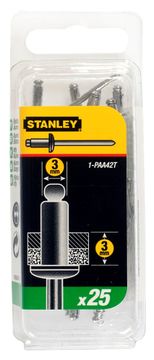 Stanley Popnagels 3X3Mm - 25 Stuks