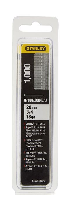 Stanley Nagels 20Mm Type J - 1000 Stuks