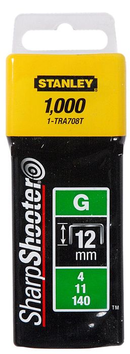 Stanley Nieten 12Mm Type G - 1000 Stuks Stanley Nieten 12Mm Type G - 1000 Stuks