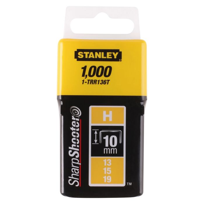 Stanley Nieten 10Mm Type H - 1000 Stuks Stanley Nieten 10Mm Type H - 1000 Stuks