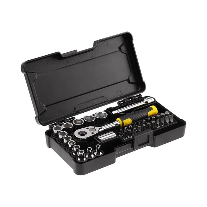 Stanley Dopsleutelset compact 1/4 à Stanley Dopsleutelset compact 1/4 à