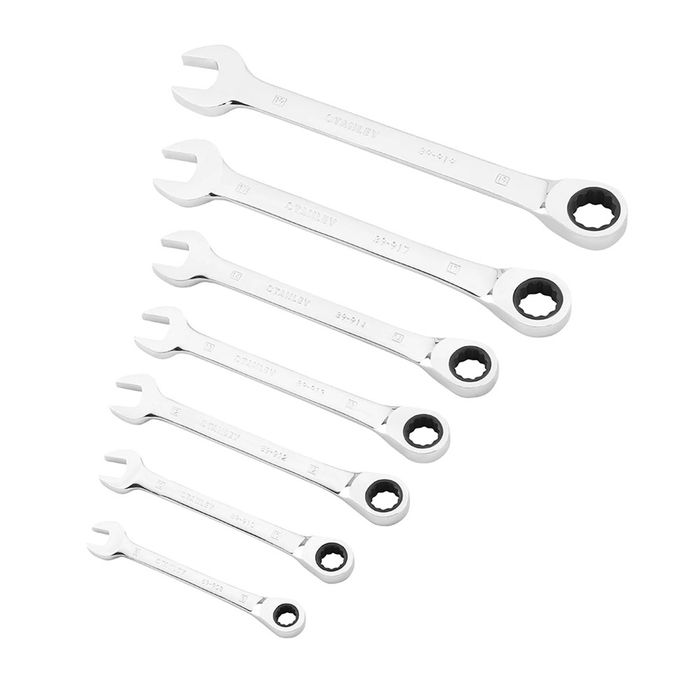 Stanley Ringsteeksleutelset met Ratelr Stanley Ringsteeksleutelset met Ratelr