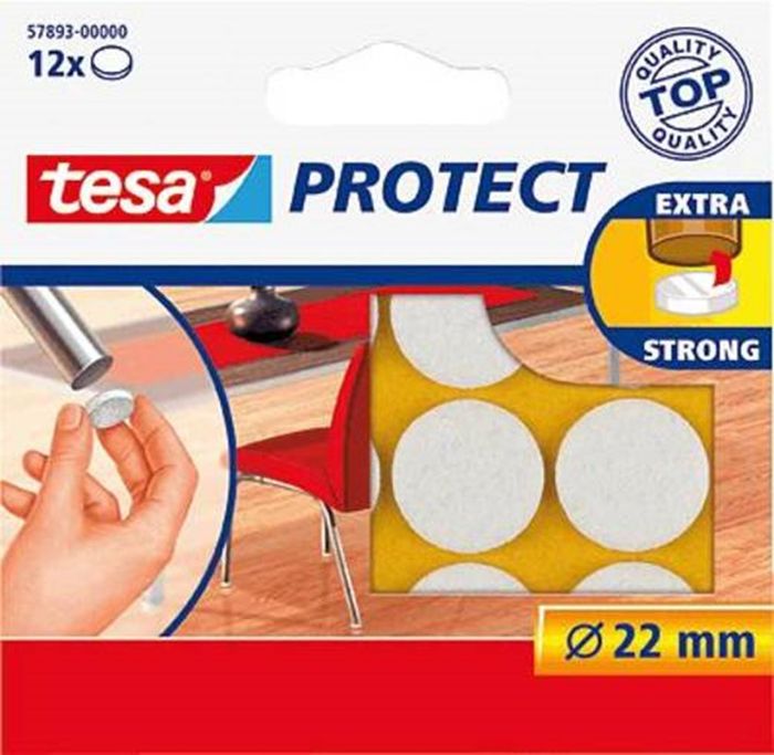 Tesa TESA BESCH.VILT 12X22MM WIT Tesa TESA BESCH.VILT 12X22MM WIT