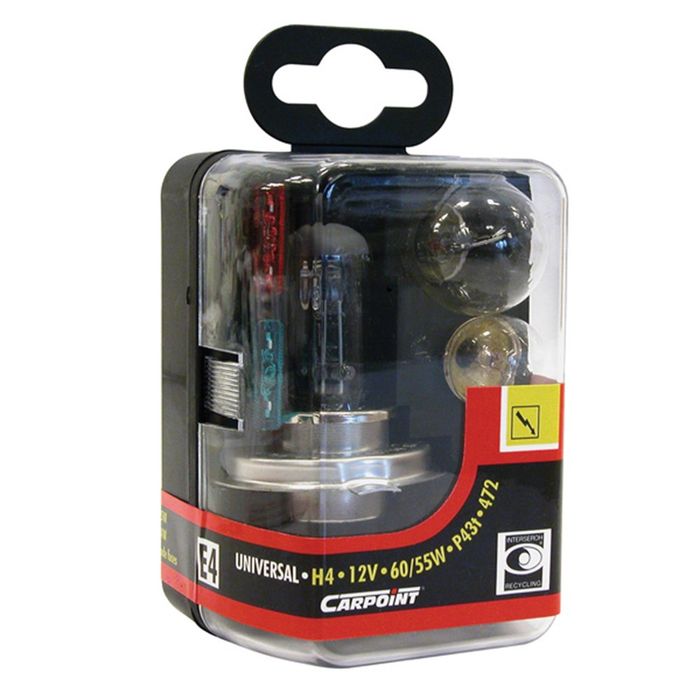 Carpoint Gloeilampenset H4 60/55W 3 Carpoint Gloeilampenset H4 60/55W 3