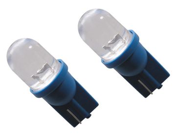 Carpoint Lamp T10 Blauw 5W Spot 2St.