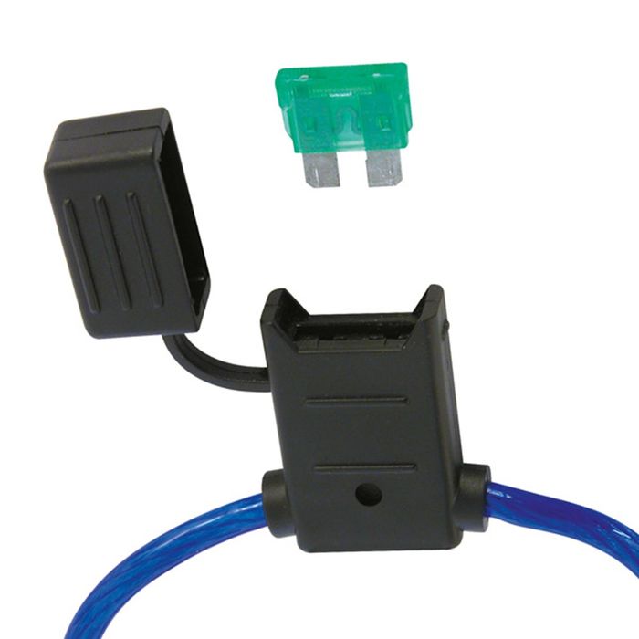 Carpoint Zekeringhouder + Steekzekering 30A.