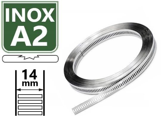 Wedi Trade WT slangklem OP ROL 14 MM-PERFO band W4 - 1x30 Meter