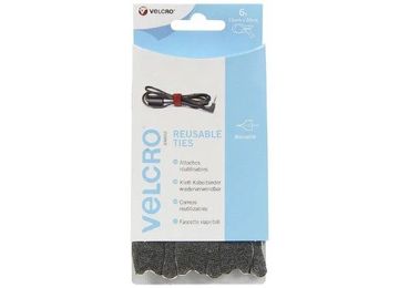 Wedi Trade VELCRO One-Wrap-strap klitb.k-binder12X200 (06 Pcs) Zwart
