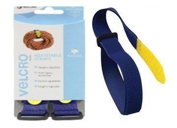 Wedi Trade VELCRO Adjustable strap klitband 25mmX92 cm (02 Pc.) Blauw