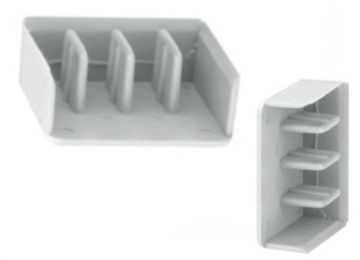 Wedi Trade WT eindstuk-Kamgeleider-16 mmŒ‚- 4 Polig(4 Pcs.)