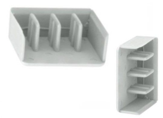 Wedi Trade WT eindstuk-Kamgeleider-16 mmŒ‚- 4 Polig(4 Pcs.)