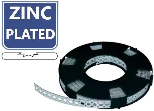 Wedi Trade WT Bandijzer M-Perf.cass. recht 0.7 x 17mm VZ (1x10 Mtr.)