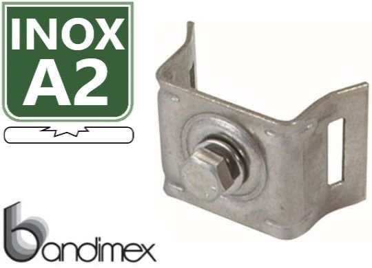 Wedi Trade WT bandimex beugel/U-gebogen/M-1 boutA2 inox (1 Pc.)