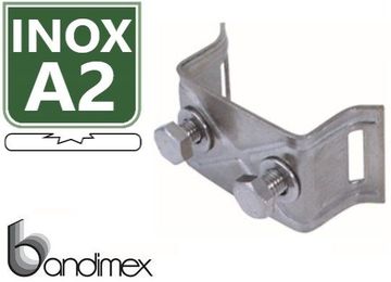 Wedi Trade WT bandimex beugel/U-gebogen/M-2 boutA2 inox (1 Pc.)