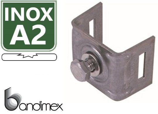 Wedi Trade WT bandimex beugel/U-recht/M-1 bout  A2inox (1 Pc.)