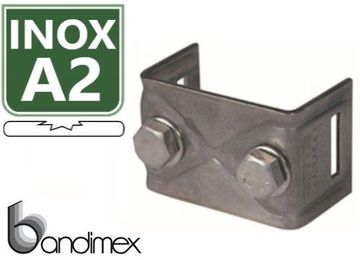 Wedi Trade WT bandimex beugel/U-recht/M-2 bout  A2inox (1 Pc.)