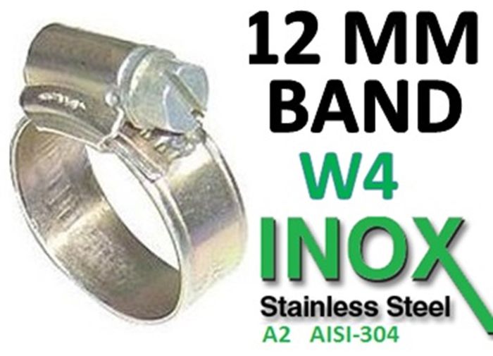 Wedi Trade Wt Slangklem 12 Mm-Band(W4-B Type)   50 Wedi Trade Wt Slangklem 12 Mm-Band(W4-B Type)   50