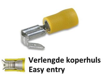 Wedi Trade Wt V-St-Huls (Vpe) Dubbel - 6.3 Mm Geel