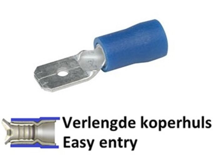 Wedi Trade Wt Vlakstekker (Vpe)  2.50 Qmm-- 4.8 Mm