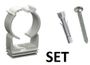 Wedi Trade Wt Clic-Klem Enkel Set Grijs Nylon