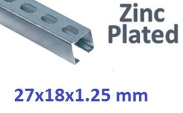 Wedi Trade Montagerail Verzinkt Perfo 27X18X1.25 L