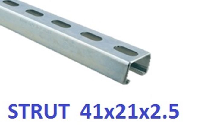Wedi Trade Wt Strut Rail Perfo. 41X21X2.5 - Verz. Wedi Trade Wt Strut Rail Perfo. 41X21X2.5 - Verz.