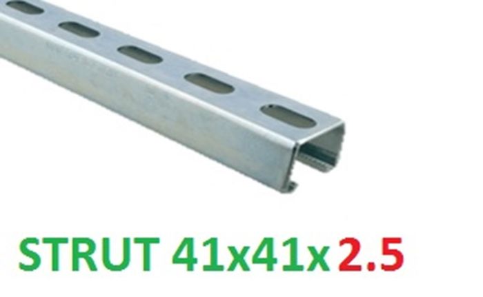 Wedi Trade Wt Strut  Rail Perfo. 41X41X2.5 - Verz.