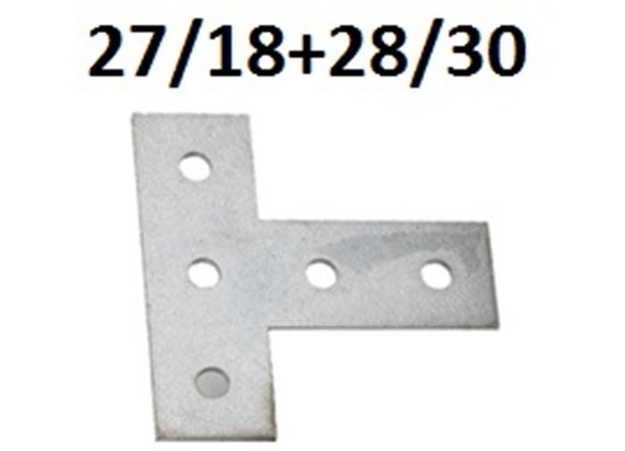 Wedi Trade Wt T-Koppeling Voor Rail 27X18+28X30 L. Wedi Trade Wt T-Koppeling Voor Rail 27X18+28X30 L.