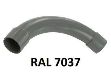 Wedi Trade Wt 90-Ü-Bocht Ral 7037 Pvc Vr. R. Buis