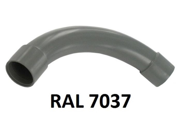 Wedi Trade Wt 90-Ü-Bocht Ral 7037 Pvc Vr. R. Buis Wedi Trade Wt 90-Ü-Bocht Ral 7037 Pvc Vr. R. Buis