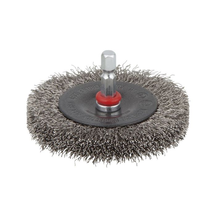 Wolfcraft 1 Roestvrijstaal draadborst, 6mm -³75x12 Wolfcraft 1 Roestvrijstaal draadborst, 6mm -³75x12